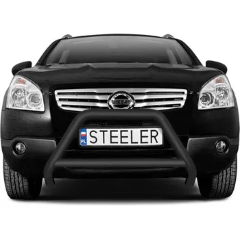 Tuning Ochranný rám "A" s příčkou ČERNÝ - Nissan Qashqai (2007 - 2010)