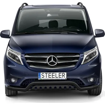 Tuning Rám pod nárazník s plechem nápravy ČERNÝ - Mercedes-Benz Vito (2014 - 2020 -)