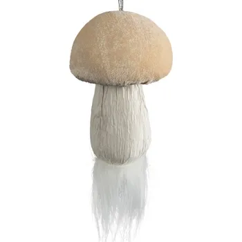 Vánoční dekorace ArtFir Vánoční dekorace HŘÍBEK 392C | krémová 7 x 7 x 10 cm