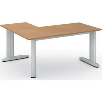 Psací stůl B2B Partner Rohový kancelářský stůl PRIMO FLEXIBLE, 160x140 cm, buk