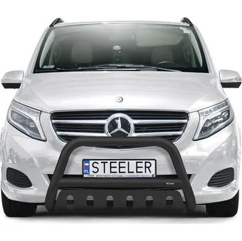 Tuning Ochranný rám "A" s příčkou a nápravovou deskou ČERNÝ - Mercedes-Benz V-Class (2014 - 2019)