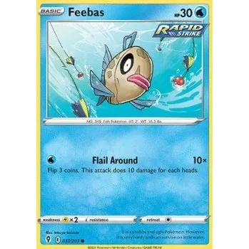 Společenská hra Pokémon EVS 037/203 Feebas - Evolving Skies Stav: Near Mint, Verze: NORMAL