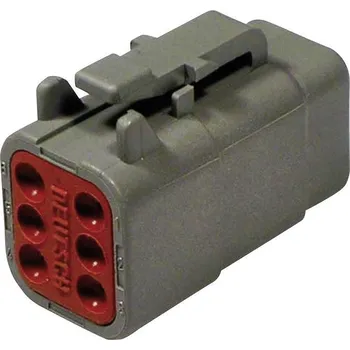 Elektrický konektor TE Connectivity DTM 06-6 S kulatý faston, 1 ks