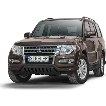 Auto-moto Rám pod nárazník s plechem nápravy ČERNÝ - Mitsubishi Pajero (2015 -)