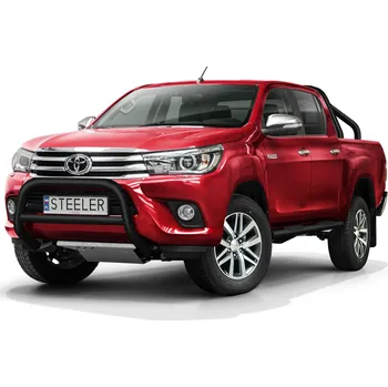 Tuning Ochranný rám "A" s příčkou ČERNÝ - Toyota Hilux (2015 - 2018)