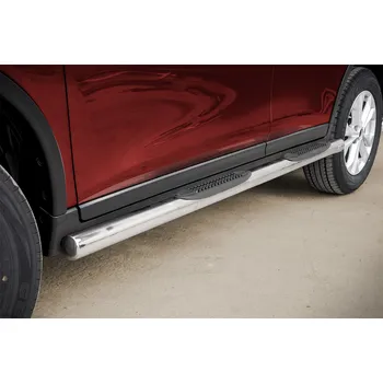 Tuning Boční rámy z nerezové oceli s plastovými schůdky - Nissan X-Trail (2014 - 2017 -)