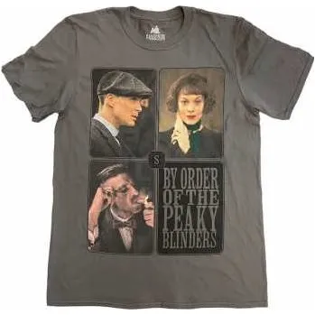 Merch Peaky Blinders: Peaky Blinders Unisex T-shirt: Portraits Grid (xx-large) XXL