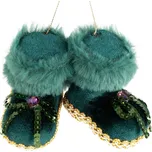 ArtFir Vánoční dekorace KOLIČKY 367 | tyrkysová 9 x 7 x 7 cm