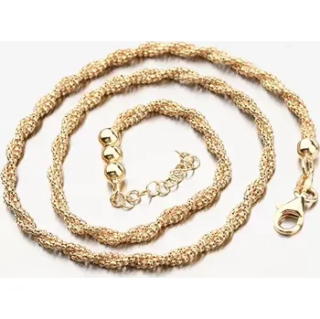 Náhrdelník Dámský náhrdelník stříbro 925 zlacený N1504286-1264-SLX délka 45 cm