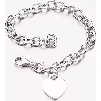 Náramek Dámský náramek stříbro 925 srdce B1300493-1264-SLX délka 18 cm
