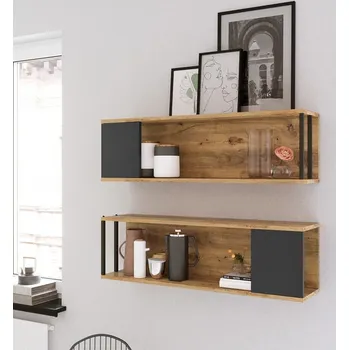 Komoda TRENTON nástěnná police 18, borovice