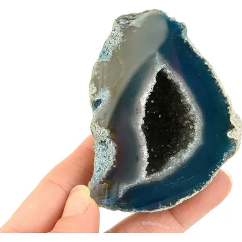 Přírodní kámen Achát geoda modrá 178g (Brazílie)