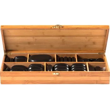 Masážní kámen Pro salony Masážní lávové kameny hot stone 45ks