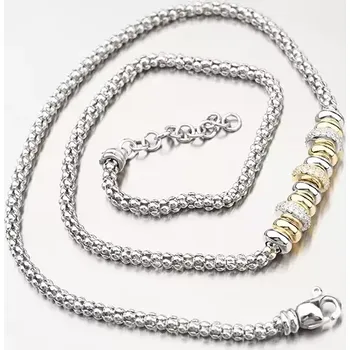 Náhrdelník Dámský náhrdelník stříbro 925 zirkon N1900565-2196-SLX délka 45 cm