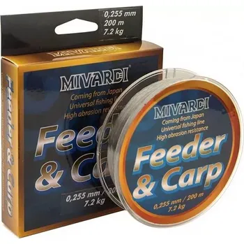 rybářský vlasec MIVARDI Carp a Feeder 200 m - Carp a Feeder 0,255 mm 200 m 7,2kg