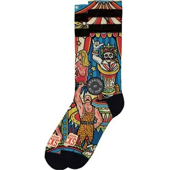 Dámské ponožky PONOŽKY AMERICAN SOCKS Circus - červená - L/XL + při osobním odběru 389 Kč