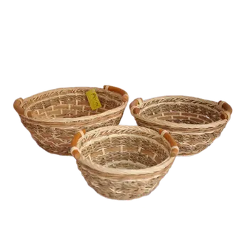 Úložný box Set 3 kusů ratanových košíků - SLEVA 3% s kodem radost25