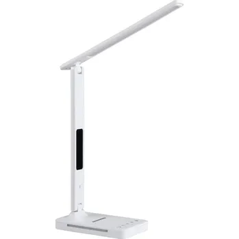 Lampička LED Stm. lampa s bezdr. nab. QI, displejem a USB portem LED/7W/230V 3000-6000K + záruka 3 roky