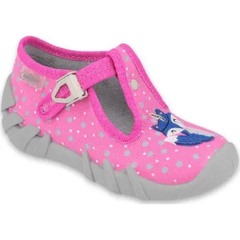 Dívčí bačkory BEFADO 110P394 dívčí bačkorky růžové liška 22 110P394_22