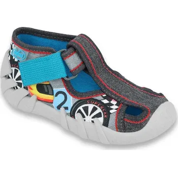 Chlapecké tenisky BEFADO 190P096 chlapecké suchý zip šedá SUPER CAR 21 190P096_21