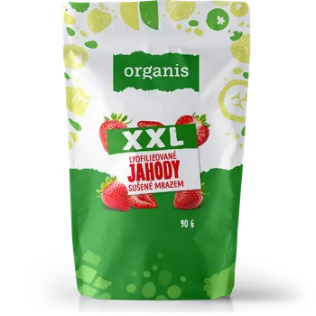 Sušená potravina ORGANIS Jahody sušené mrazem plátky XXL 90&nbsp;g