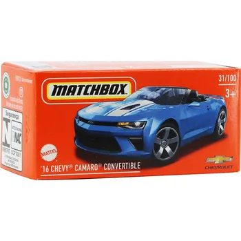 autíčko Chevy Camaro Convertible 2016 1:64 - MATCHBOX Chevrolet Camaro Cabrio - model auta 1/64