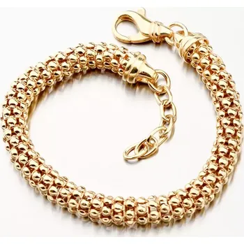 Náramek Dámský náramek stříbro 925 masivní zlacený B1300510-1264-SLX délka 21 cm