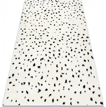 Koberec Moderní koberce Ideal - puntíky 1 - bílý Rozměr koberce: 80x150 cm