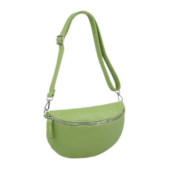 Kabelka NovaKabelka.cz Kožená italská crossbody kabelka Reni Grande Verde Erba