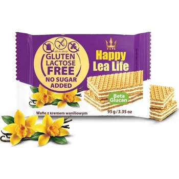 Bezlepkové oblátky s vanilkovou náplní bez cukru 95 g