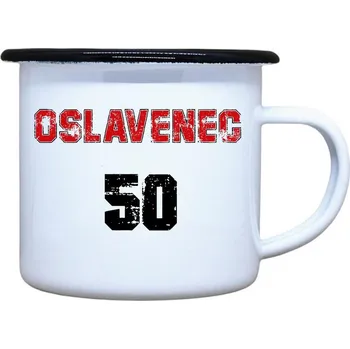 DOBRÝ TRIKO Plecháček s potiskem Oslavenec 50 Velikost plecháčku: 330 ml