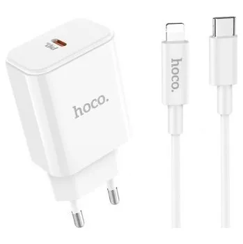 Hoco C71A nabíjecí adaptér se vstupem USB-C a kabelem lightning 18W
