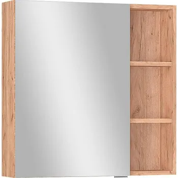 Koupelnový nábytek Madera Zrcadlová skříňka, 65 × 65 × 16 cm, světlý dub AM-SHL-652-00