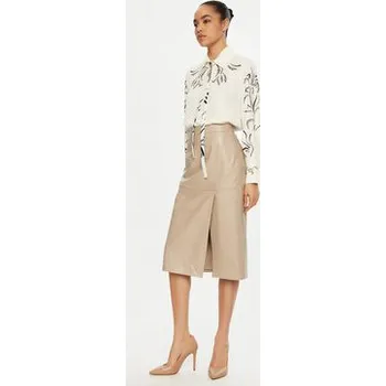 Dámská sukně Marella Kožená sukně Bambino 2513401011 Écru Regular Fit 40