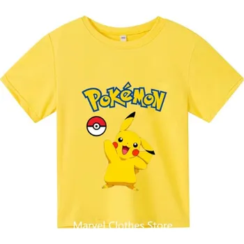 Dívčí tričko Pokémon Dětské pohodlné tričko "Pokémon" - 6 barevných variant Barva: 2 žlutá, Velikost: 160