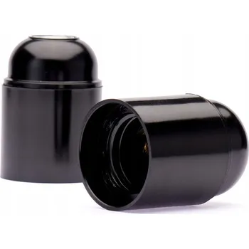 Objímka na žárovku Dekorativní objímka E27 Ledigo černá