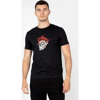 Pánské tričko Les Hommes T-Shirt LBT1002700P Černá Regular Fit XL