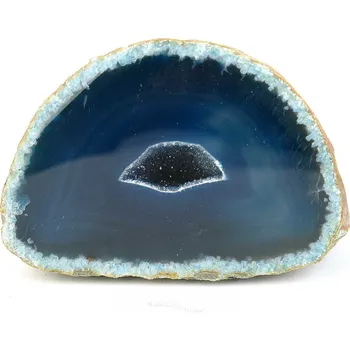 Přírodní kámen Achát geoda modrá 191g (Brazílie)