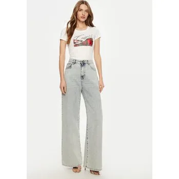 Oblečení a móda Guess T-Shirt W5RI03 J1314 Bílá Regular Fit M