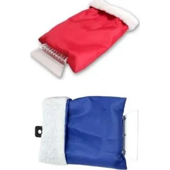 Autoškrabka Škrabka na led s kožešinou Modrá