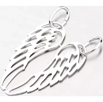 Přívěsek Goldex Přívěsek stříbro 925 pro pár - andělská křídla P1500443-1507-SLX Stříbrná