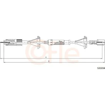 Autobaterie Hřídel tachometru COFLE S31034