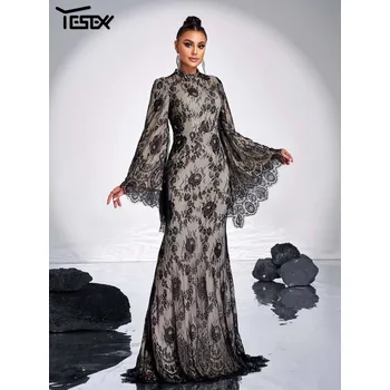 Dámské šaty Plesové šaty dlouhé LC10209 Barva: Černá, Velikost: M