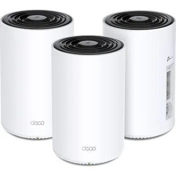 WiFi router TP-Link Deco PX50(3-pack) AX3000 + G15000, WiFi 6E, 1x 2.5GLAN, 2x GLAN / 574Mbps 2,4GHz/ 2402Mbps 5GHz