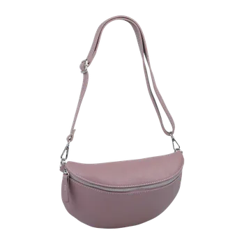 Kabelka NovaKabelka.cz Kožená italská crossbody kabelka Reni Grande Rosa Scura
