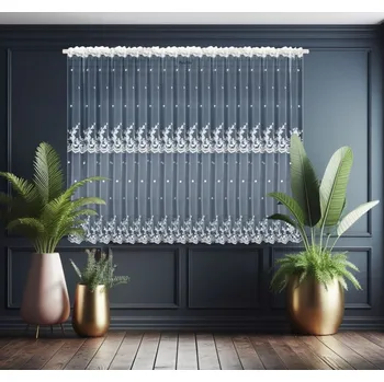 Fliying Hotová záclona s výšivkou L 105-7006, 400x150 cm