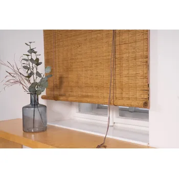 Roleta Vingo Dřevěná roleta do interiéru – světle hnědá Šířka rolety: 120 cm, Rozvin rolety: 150 cm