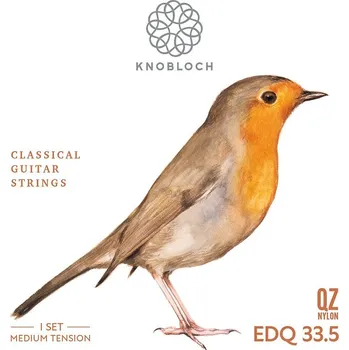 Příslušenství pro strunný nástroj Knobloch ERITHACUS Double Silver QZ Nylon Medium Tension 33.5 + prodloužená záruka 3 roky