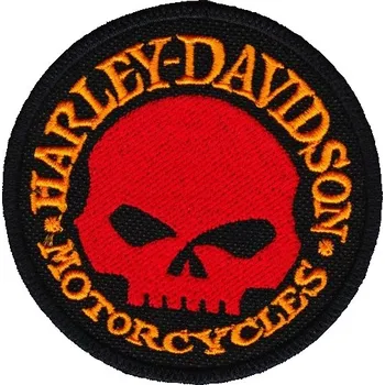 Nášivka VAR nášivka HARLEY-DAVIDSON lebka 8,5 cm čz