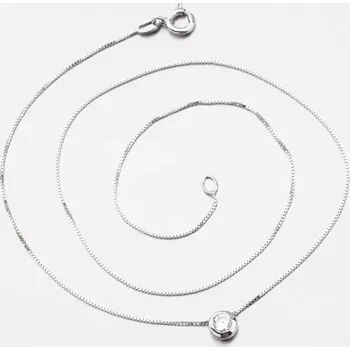 Náhrdelník Dámský náhrdelník stříbro 925 zirkon N1400008-0871-SLX délka 40 cm